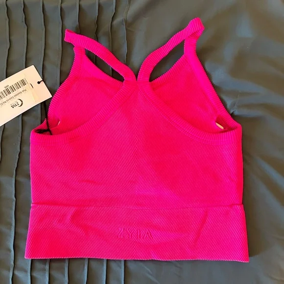 ZYIA Bright Pink Ribbed Top - Picture 3 of 4